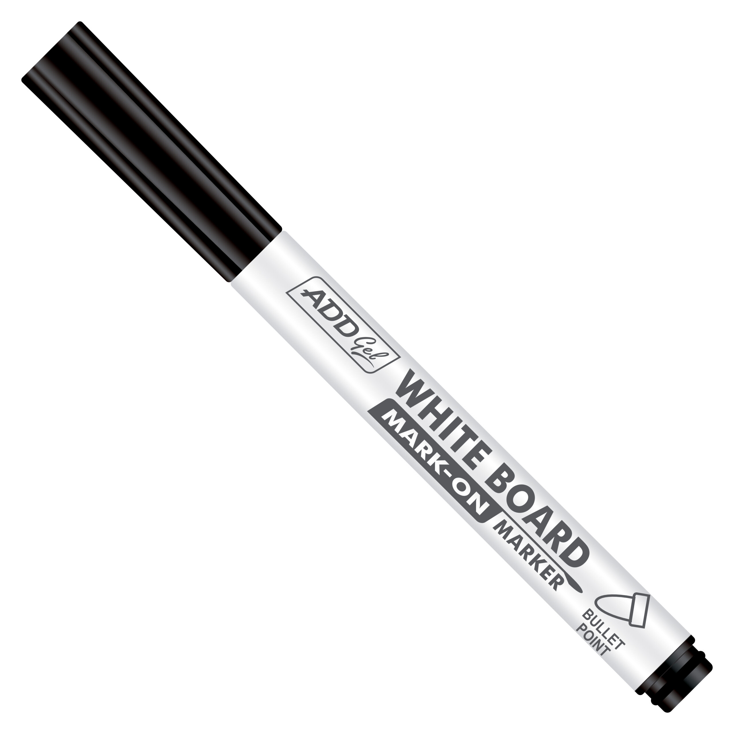 Mark-On-WB-Marker-Black-Cap